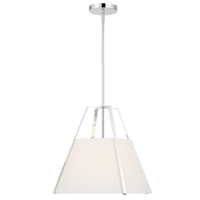 Crystorama FUL-904-PN Fulton Three Light Pendant Polished Nickel Alternate Image 2.jpg
