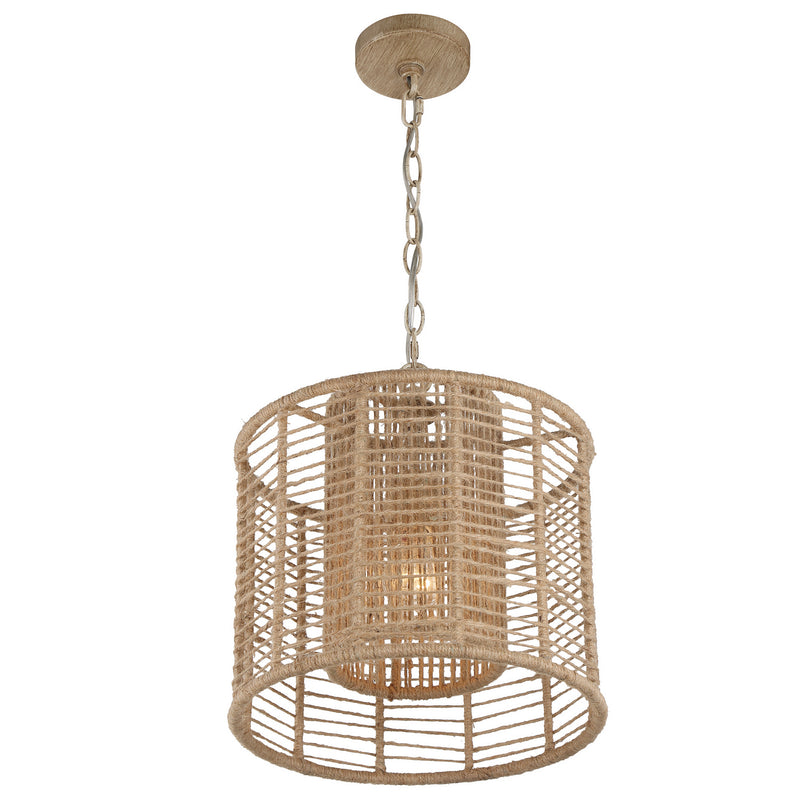 Crystorama JAY-A5001-BS Jayna One Light Pendant Burnished Silver Alternate Image.jpg