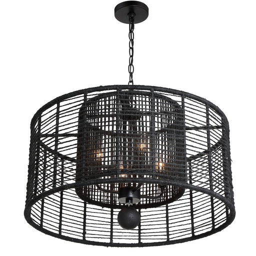 Crystorama JAY-A5004-MK Jayna Four Light Chandelier Matte Black Alternate Image.jpg