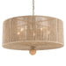 Crystorama JES-B7105-BS Jessa Five Light Pendant Burnished Silver Alternate Image 2.jpg