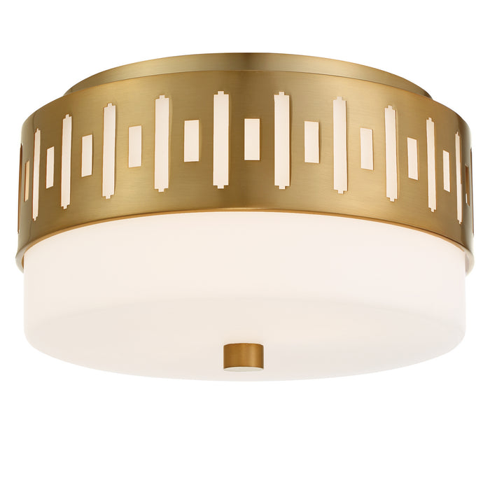 Crystorama KEA-B8200-VG Keaton Two Light Flush Mount Vibrant Gold Alternate Image 2.jpg