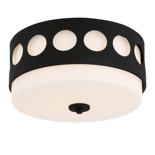 Crystorama KIR-B8100-BF Kirby Two Light Flush Mount Black Forged Alternate Image.jpg