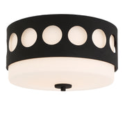 Crystorama KIR-B8100-BF Kirby Two Light Flush Mount Black Forged Alternate Image 2.jpg