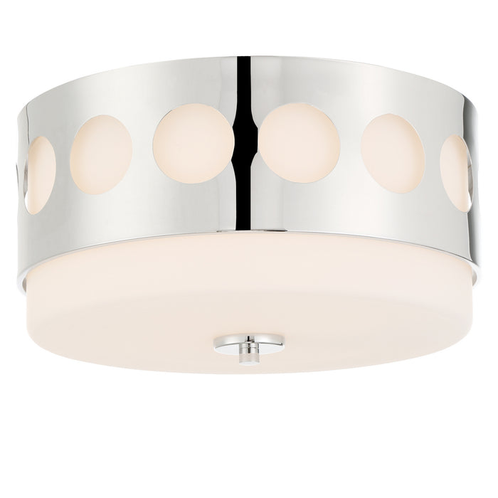 Crystorama KIR-B8100-PN Kirby Two Light Flush Mount Polished Nickel Alternate Image 2.jpg