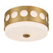 Crystorama KIR-B8100-VG Kirby Two Light Flush Mount Vibrant Gold Alternate Image.jpg