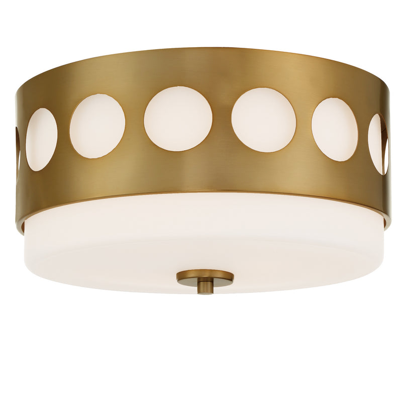 Crystorama KIR-B8100-VG Kirby Two Light Flush Mount Vibrant Gold Alternate Image 2.jpg