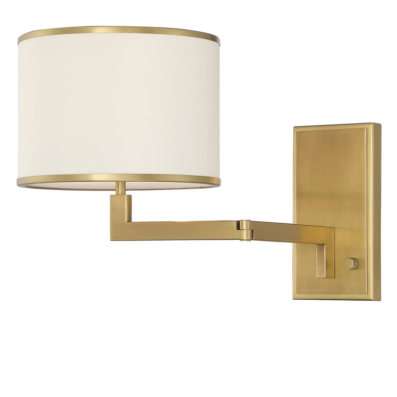 Crystorama MAD-B4101-AG Madison One Light Wall Sconce Aged Brass Alternate Image 4.jpg