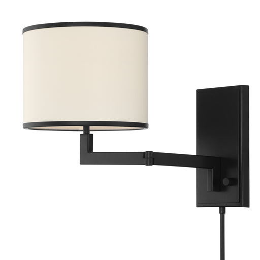 Crystorama MAD-B4101-MK Madison One Light Wall Sconce Matte Black Alternate Image.jpg