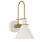 Crystorama MED-B5501-WH Medford One Light Wall Sconce White Alternate Image.jpg