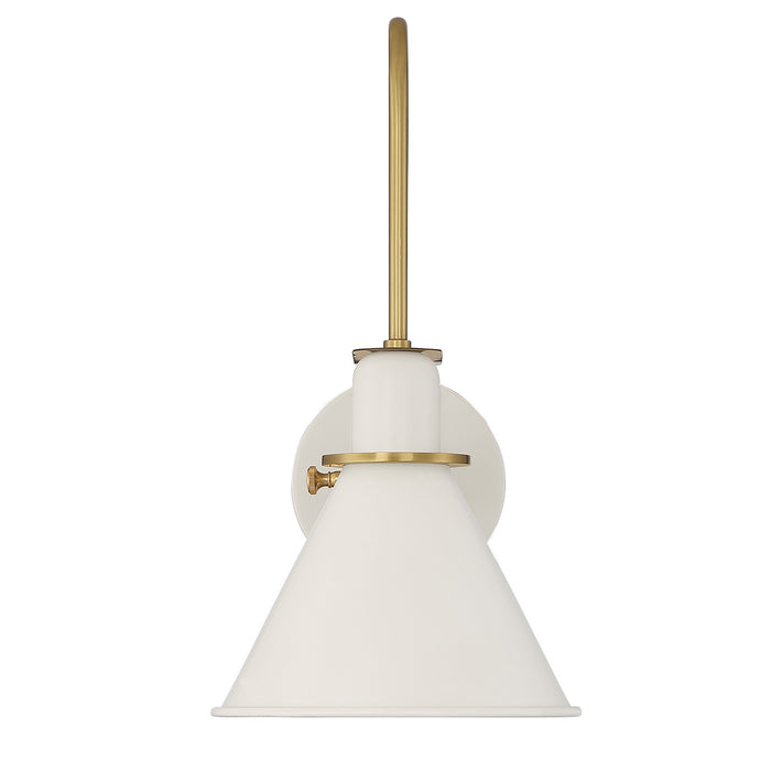 Crystorama MED-B5501-WH Medford One Light Wall Sconce White Alternate Image 2.jpg