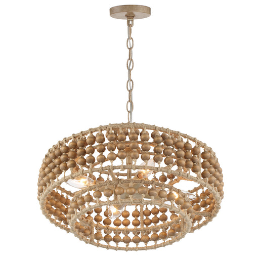 Crystorama SIL-B6003-BS Silas Four Light Mini Chandelier Burnished Silver Alternate Image.jpg