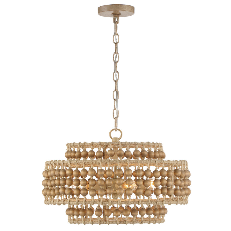 Crystorama SIL-B6003-BS Silas Four Light Mini Chandelier Burnished Silver Alternate Image 2.jpg