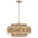 Crystorama SIL-B6003-BS Silas Four Light Mini Chandelier Burnished Silver Alternate Image 2.jpg
