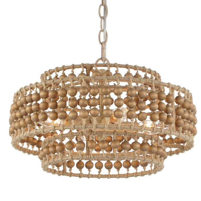 Crystorama SIL-B6003-BS Silas Four Light Mini Chandelier Burnished Silver Alternate Image 4.jpg