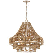 Crystorama SIL-B6006-BS Silas Six Light Chandelier Burnished Silver Alternate Image 2.jpg
