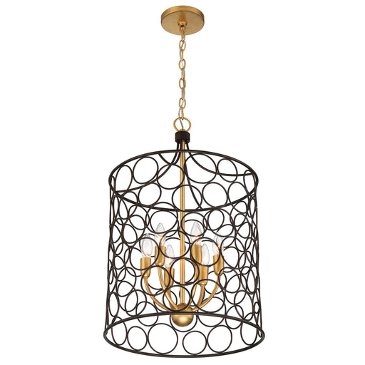 Crystorama STM-B5106-BZ-GA Stemmons Six Light Mini Chandelier Bronze / Antique Gold Alternate Image.jpg