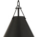 Crystorama XAV-B8301-MK Xavier One Light Pendant Matte Black Alternate Image 4.jpg