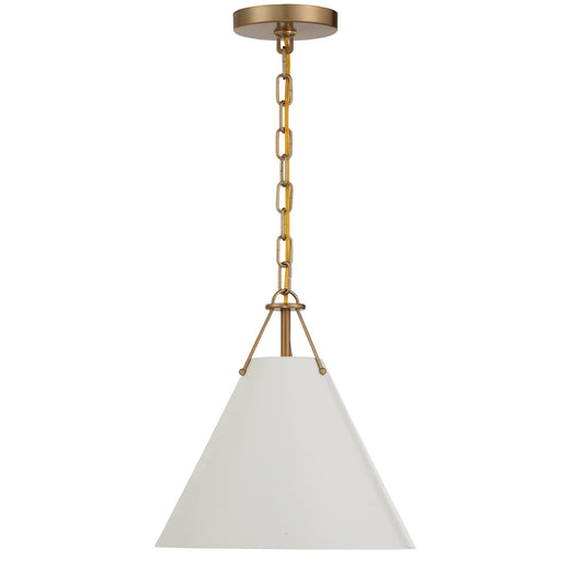 Crystorama XAV-B8301-VG Xavier One Light Pendant Vibrant Gold Alternate Image.jpg