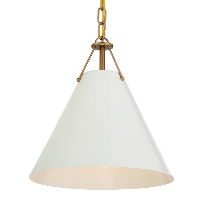 Crystorama XAV-B8301-VG Xavier One Light Pendant Vibrant Gold Alternate Image 4.jpg