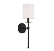 Shoppers Lighting SH90057MBK Kaylee One Light Wall Sconce, Matte Black Alternate Image 3.jpg