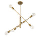 Shoppers Lighting SH10084NB Caroline Six Light Chandelier, Natural Brass Alternate Image 3.jpg