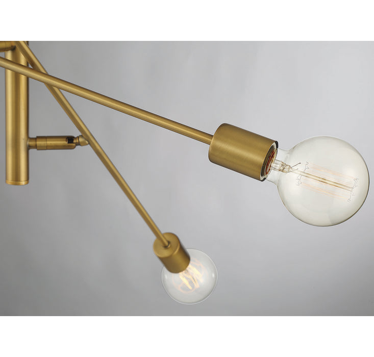 Shoppers Lighting SH10084NB Caroline Six Light Chandelier, Natural Brass Alternate Image.jpg