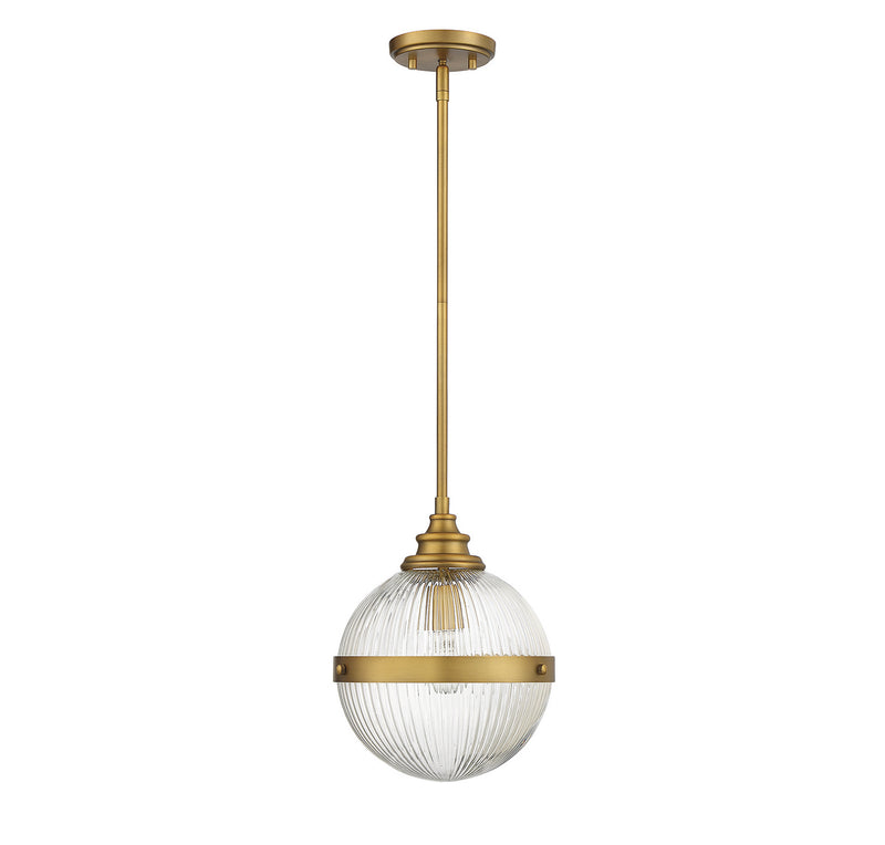 Shoppers Lighting SH70100NB Mia One Light Mini Pendant, Natural Brass Alternate Image.jpg