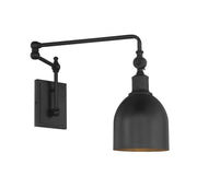 Shoppers Lighting SH90019MBK Lena One Light Wall Sconce, Matte Black Alternate Image 3.jpg