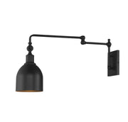 Shoppers Lighting SH90019MBK Lena One Light Wall Sconce, Matte Black Alternate Image.jpg