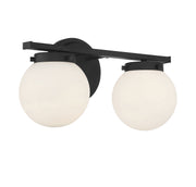 Shoppers Lighting SH80047MBK Grace Two Light Bathroom Vanity Light, Matte Black Alternate Image 3.jpg