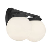 Shoppers Lighting SH80047MBK Grace Two Light Bathroom Vanity Light, Matte Black Alternate Image 4.jpg