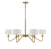 Shoppers Lighting SH10092NB Victoria Six Light Chandelier, Natural Brass Alternate Image.jpg