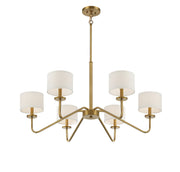 Shoppers Lighting SH10092NB Victoria Six Light Chandelier, Natural Brass Alternate Image 3.jpg