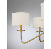 Shoppers Lighting SH10092NB Victoria Six Light Chandelier, Natural Brass Alternate Image.jpg