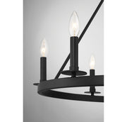 Shoppers Lighting SH10093MBK Penelope Six Light Chandelier, Matte Black Alternate Image.jpg
