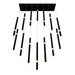 CWI Lighting 1262P32-14-101 Flute LED Chandelier Black Alt 2.jpg