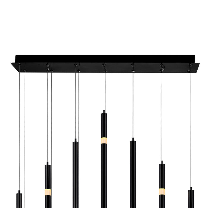 CWI Lighting 1262P32-14-101 Flute LED Chandelier Black Alt 3.jpg