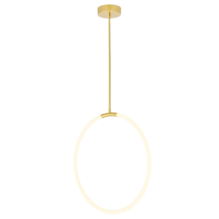 CWI Lighting 1273P24-1-602 Hoops LED Chandelier Satin Gold Alt 1.jpg