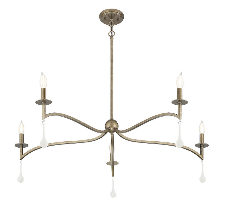 Savoy House 1-1099-5-182 Five Light Chandelier, Chelsea Gold (4)