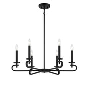 Savoy House 1-2450-6-89 Six Light Chandelier, Matte Black (3)