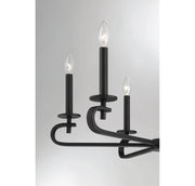 Savoy House 1-2450-6-89 Six Light Chandelier, Matte Black (6)