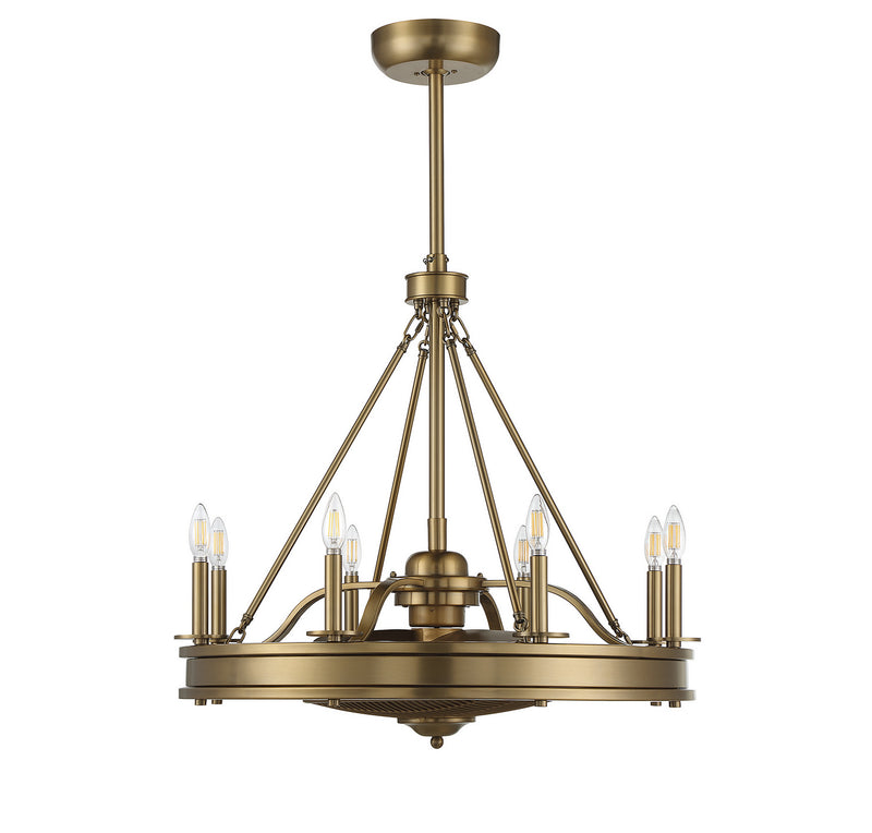 Savoy House 39-FD-124-322 LED Fan D'Lier, Warm Brass (2)