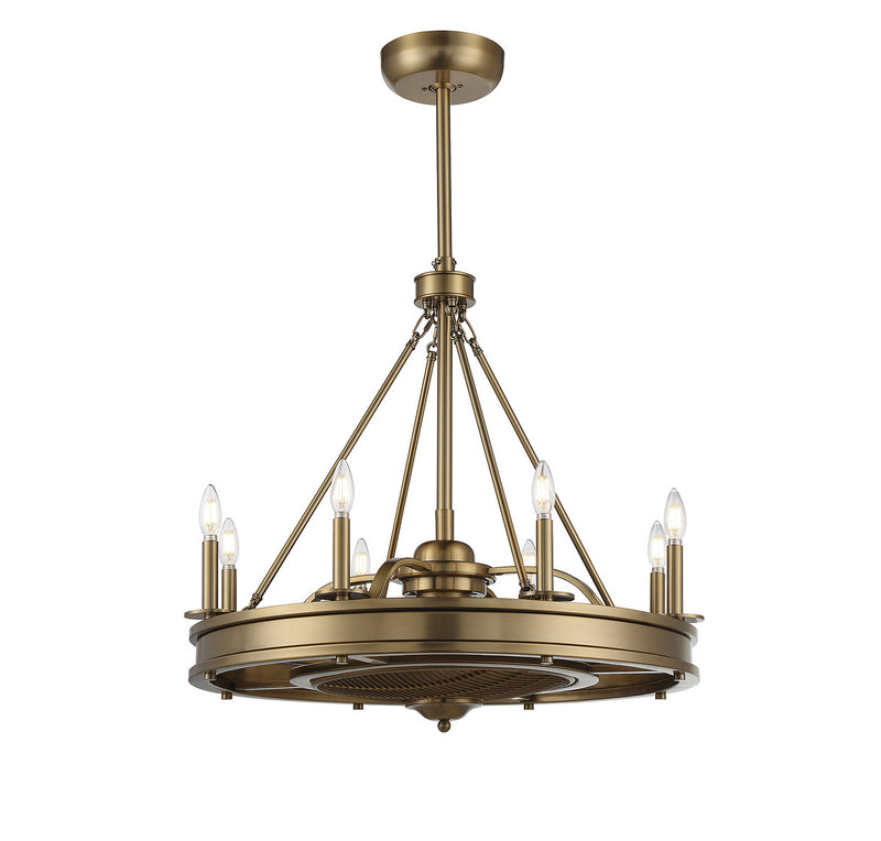 Savoy House 39-FD-124-322 LED Fan D'Lier, Warm Brass (3)