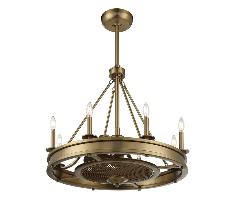 Savoy House 39-FD-124-322 LED Fan D'Lier, Warm Brass (4)