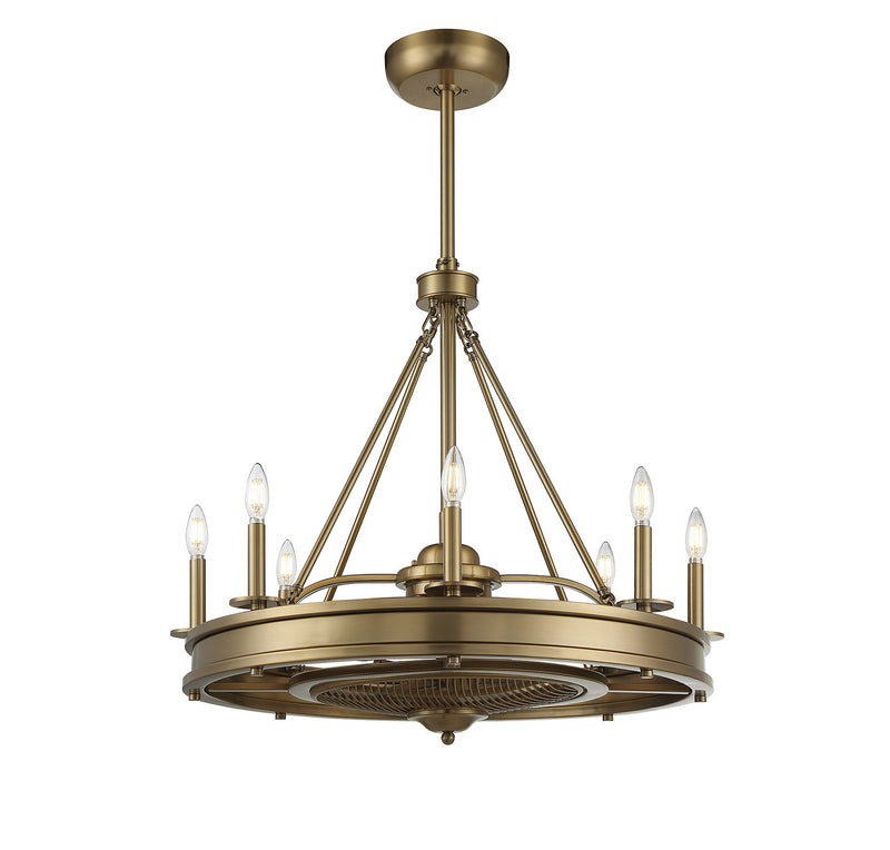 Savoy House 39-FD-124-322 LED Fan D'Lier, Warm Brass (5)