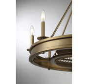 Savoy House 39-FD-124-322 LED Fan D'Lier, Warm Brass (6)