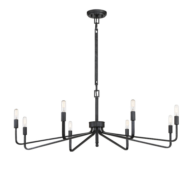 Savoy House 1-6400-8-190 Eight Light Chandelier, Forged Iron (3)