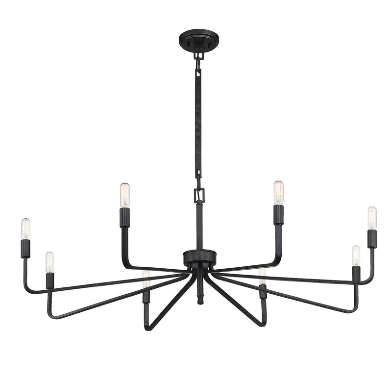 Savoy House 1-6400-8-190 Eight Light Chandelier, Forged Iron (4)