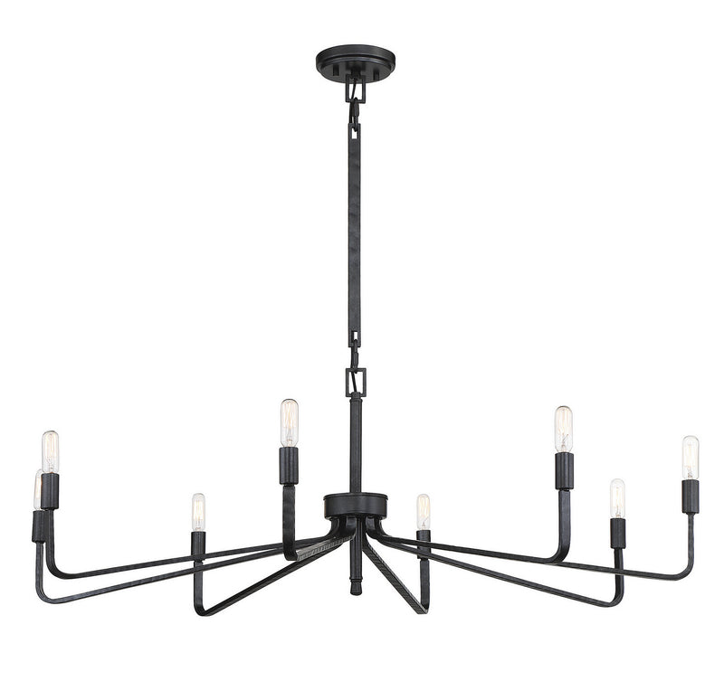 Savoy House 1-6400-8-190 Eight Light Chandelier, Forged Iron (5)
