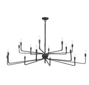 Savoy House 1-6402-16-190 16 Light Chandelier, Forged Iron (5)